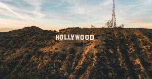 Image of the classic Hollywood sign in California.