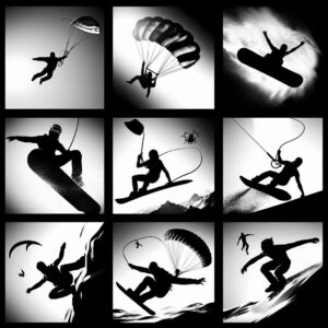 extreme sports stylized with no text