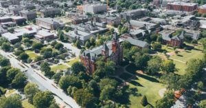 birds eye view of Auburn