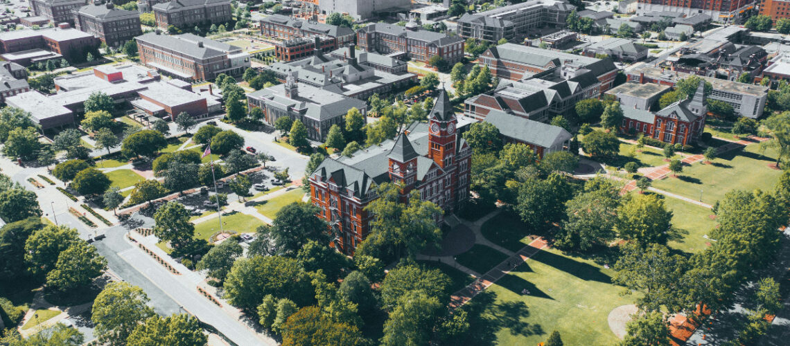 birds eye view of Auburn