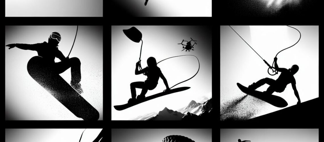 extreme sports stylized with no text